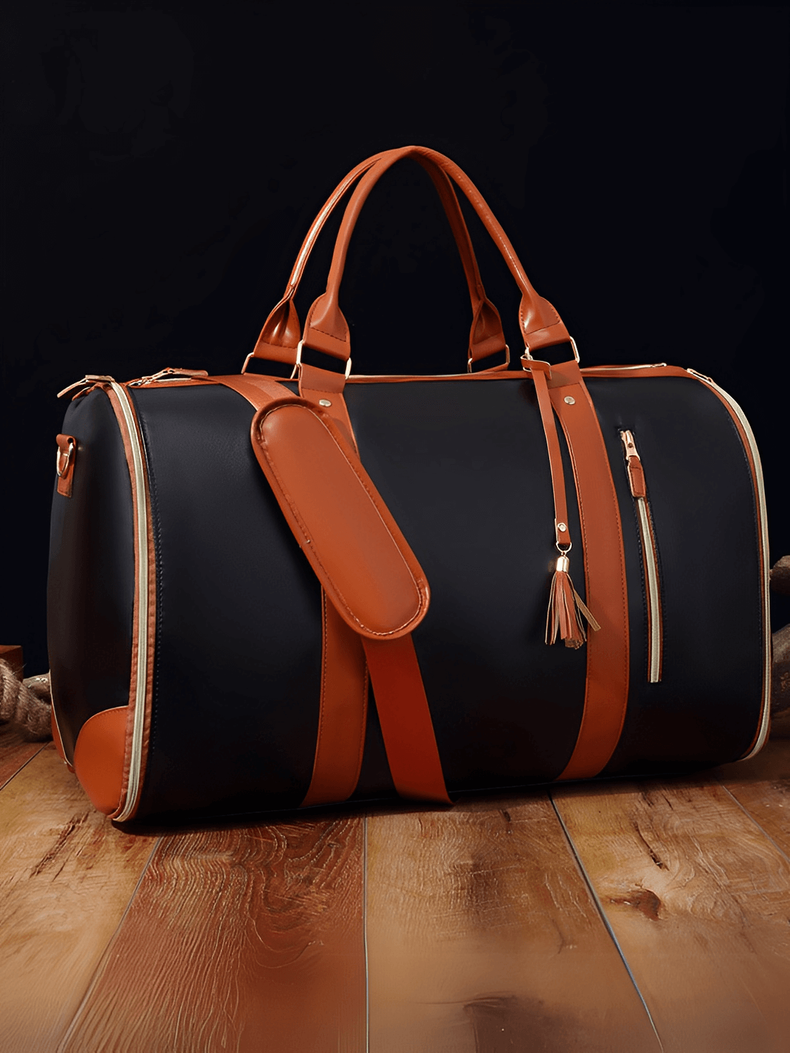 Bolsa Feminina de Viagem em Couro PU Dobrável Multifuncional – Angela