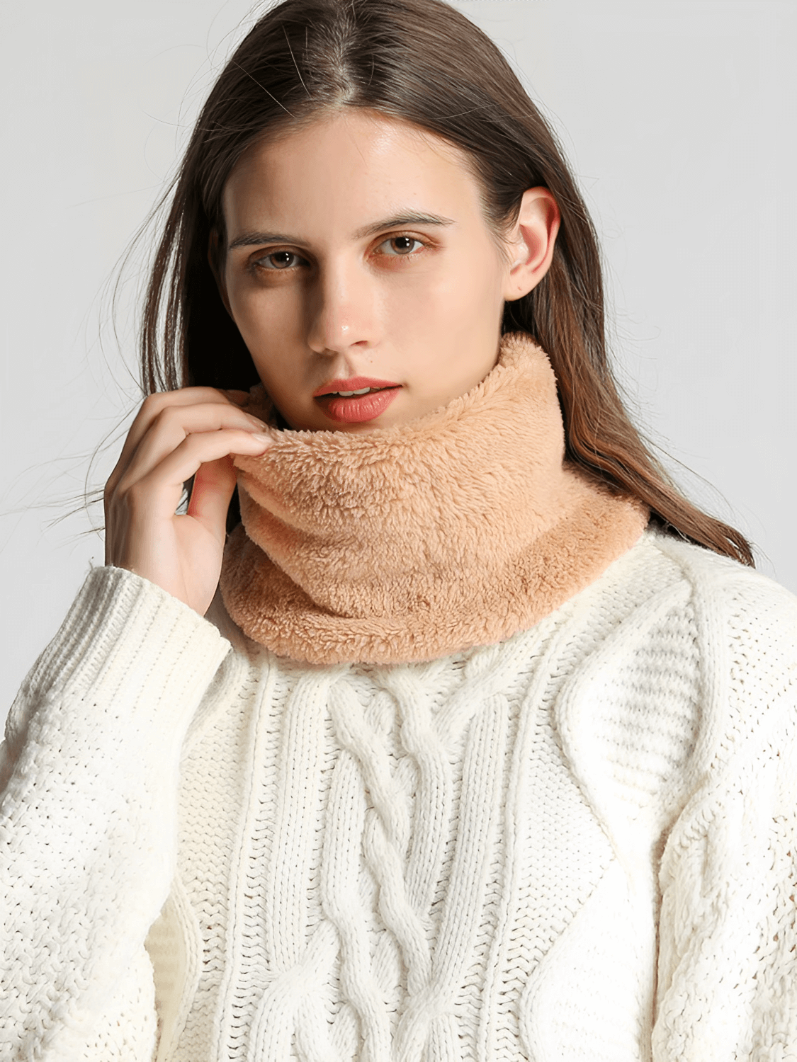 Cachecol Tipo Gola Redonda Peluciado Térmico – Eduarda