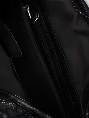 Bolsa Feminina de Ombro Meia Lua em Couro PU Trançado - Antonieta