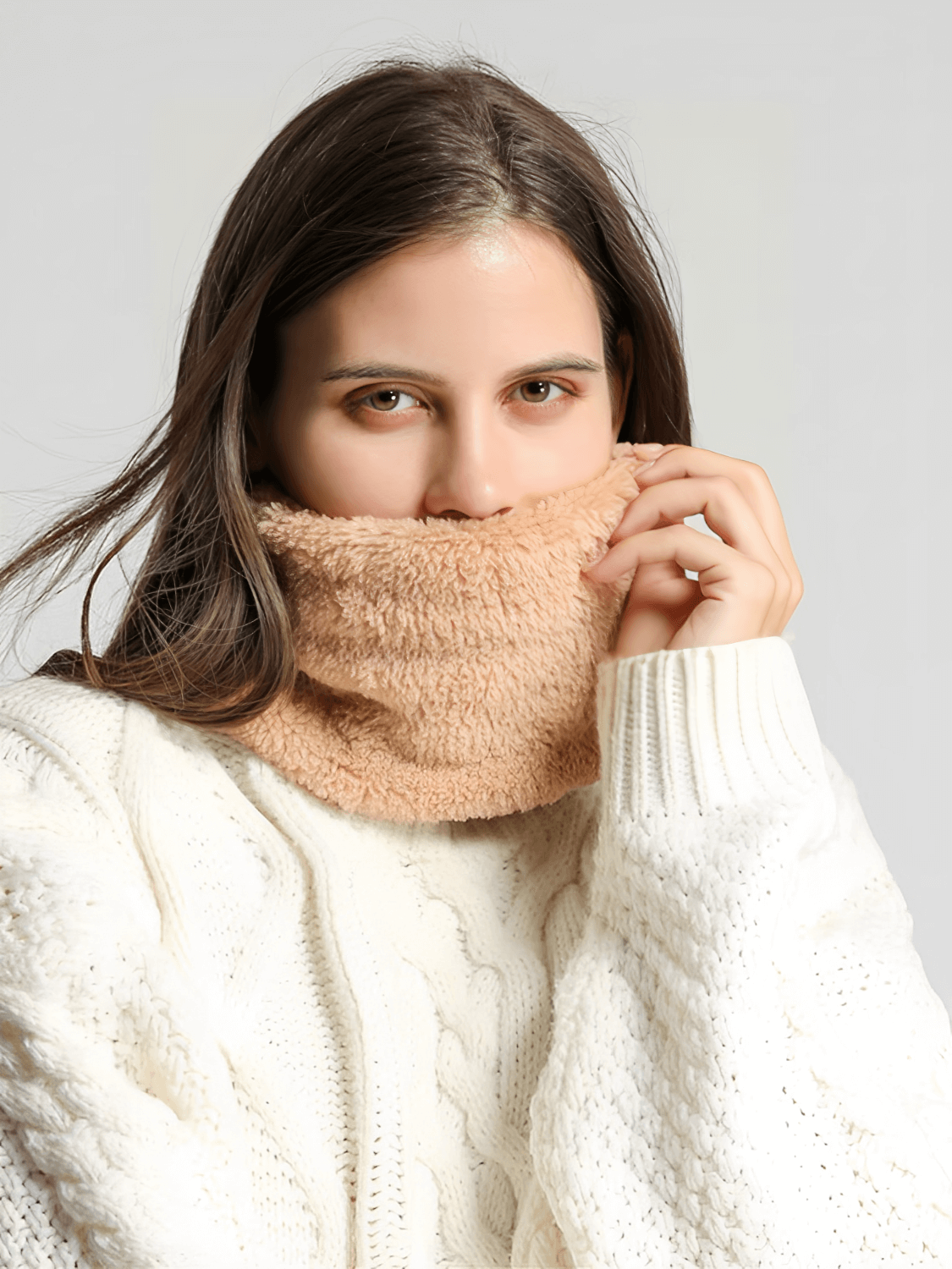 Cachecol Tipo Gola Redonda Peluciado Térmico – Eduarda