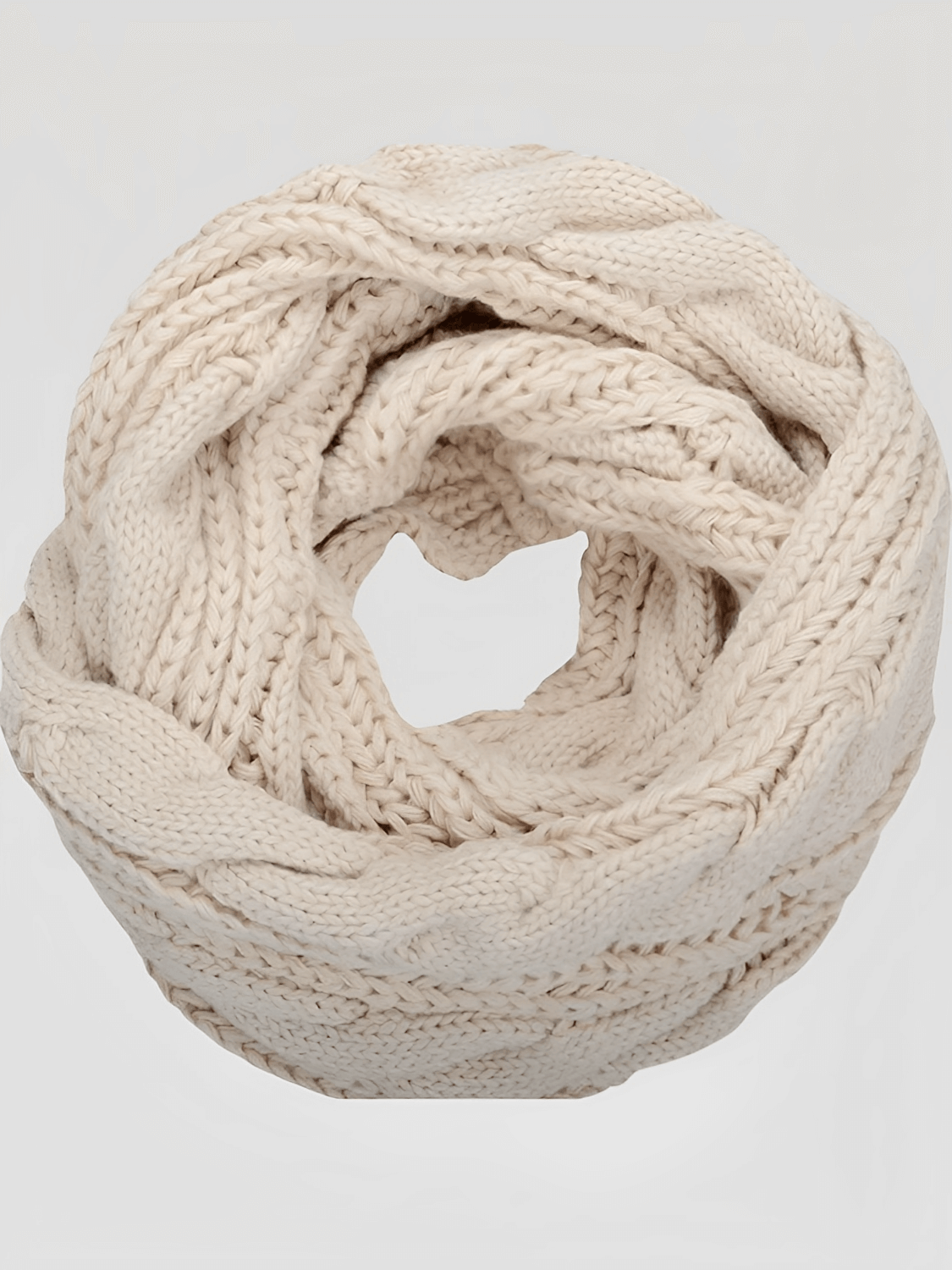 Cachecol Feminino Circular Infinito em Tricô - Giovana