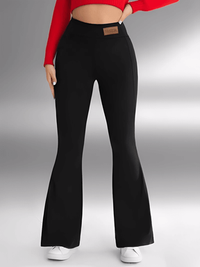 Calça Flare Levanta Bumbum com Forro Peluciado e Cintura Alta - Magnólia