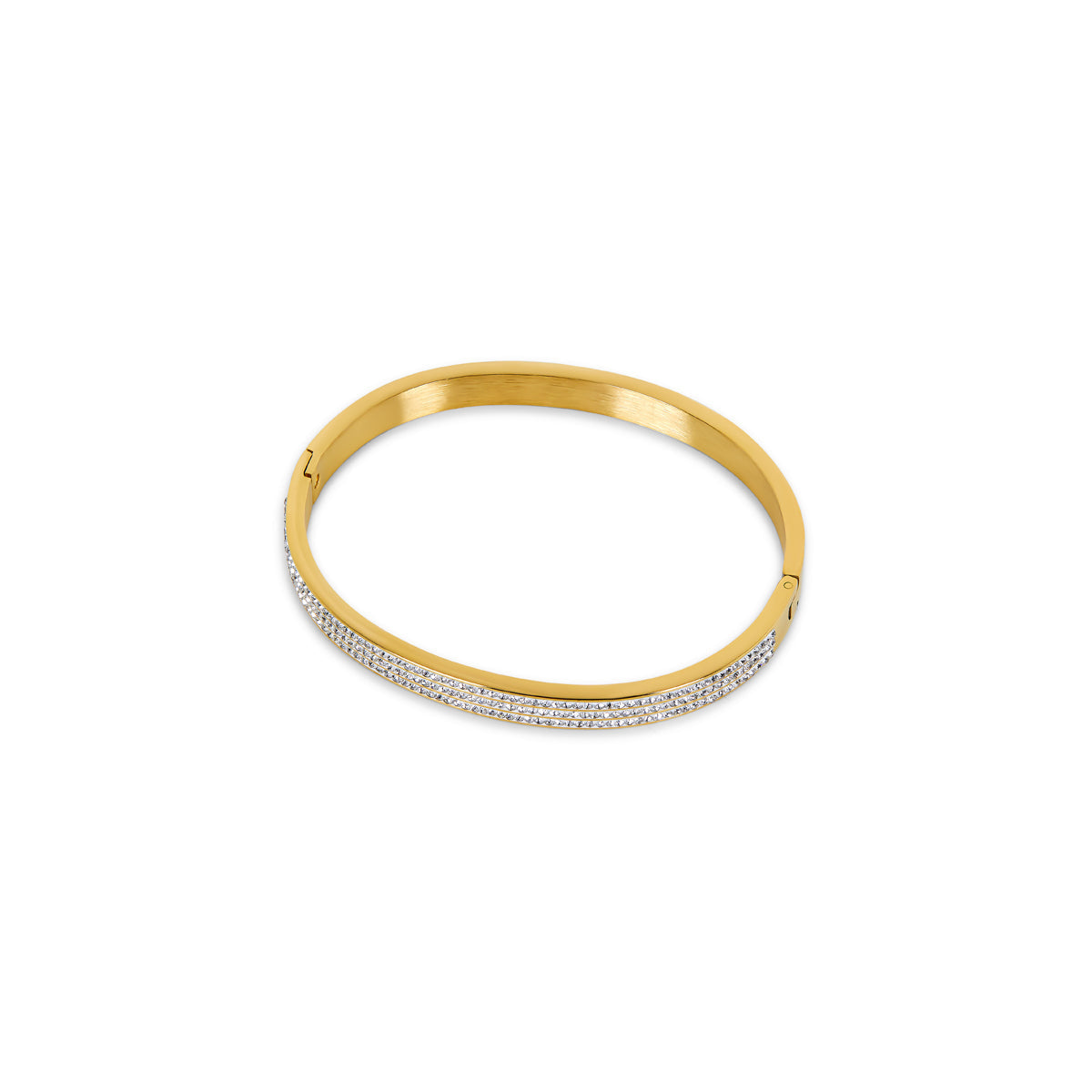 Pulseira Luxo com Zircônia Banhada a Ouro 18K
