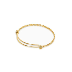 Bracelete Milano Trançado Banhado a Ouro 18k