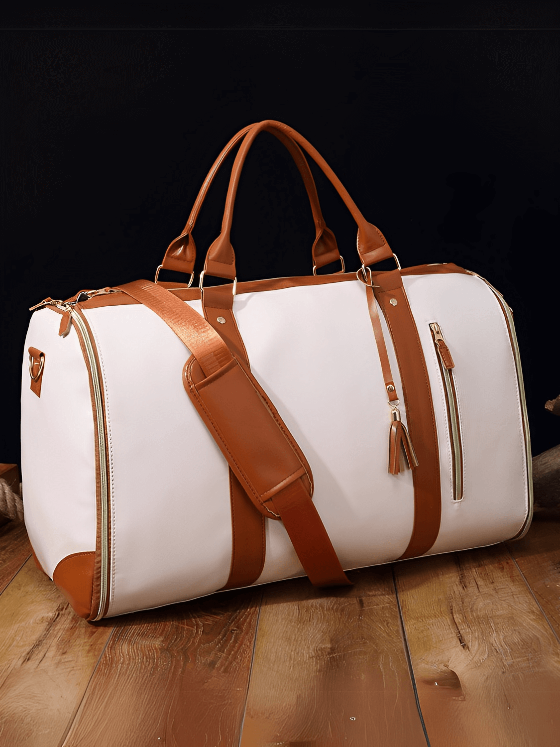 Bolsa Feminina de Viagem em Couro PU Dobrável Multifuncional – Angela