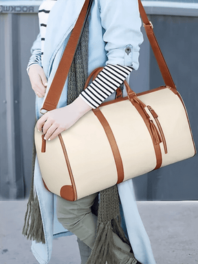 Bolsa Feminina de Viagem em Couro PU Dobrável Multifuncional – Angela