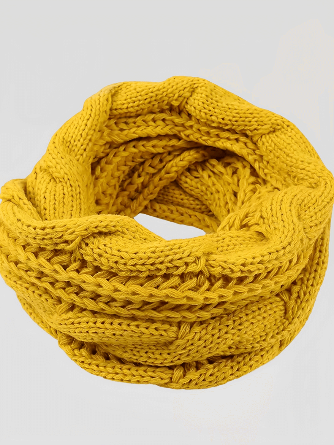 Cachecol Feminino Circular Infinito em Tricô - Giovana