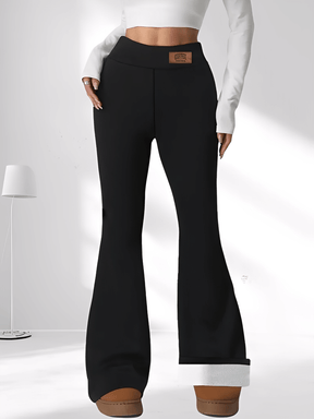 Calça Flare Levanta Bumbum com Forro Peluciado e Cintura Alta - Magnólia