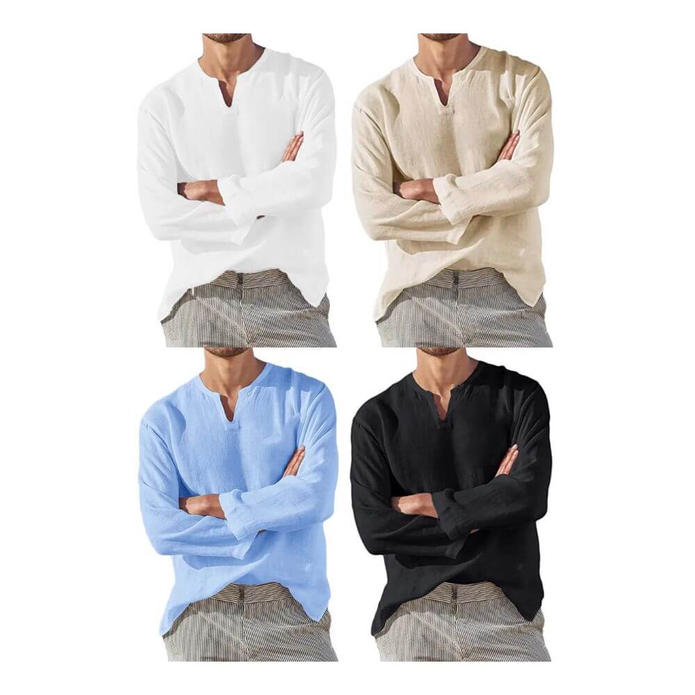 Camisa Masculina em Linho Trancoso