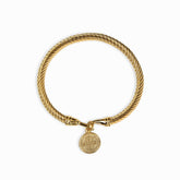 Bracelete com Pingente de São Bento Banhado a Ouro 18k