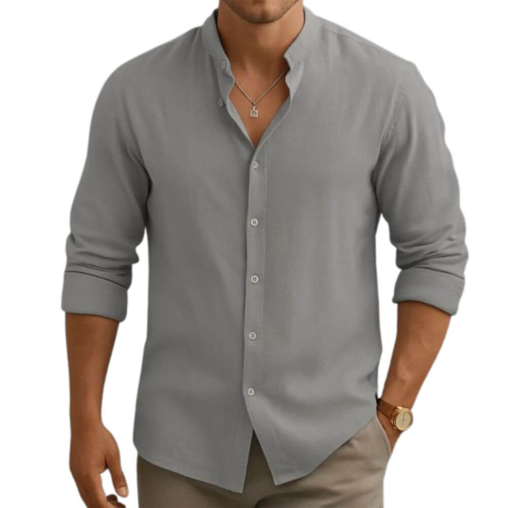 Camisa Masculina em Linho Jurerê