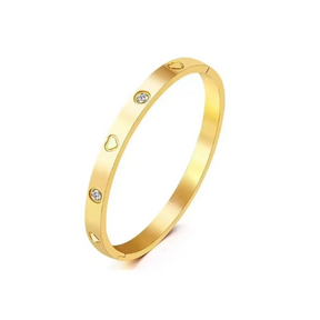 Bracelete Coração Banhado a Ouro 18k