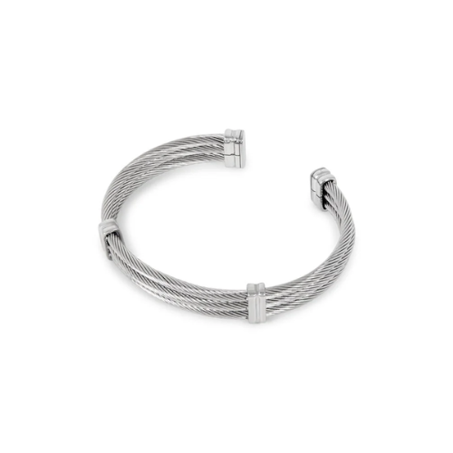 Bracelete Trilha Malha Prata