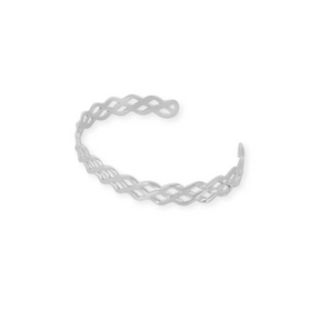 Bracelete Trançado Prata