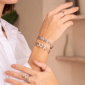 Bracelete Trançado Prata