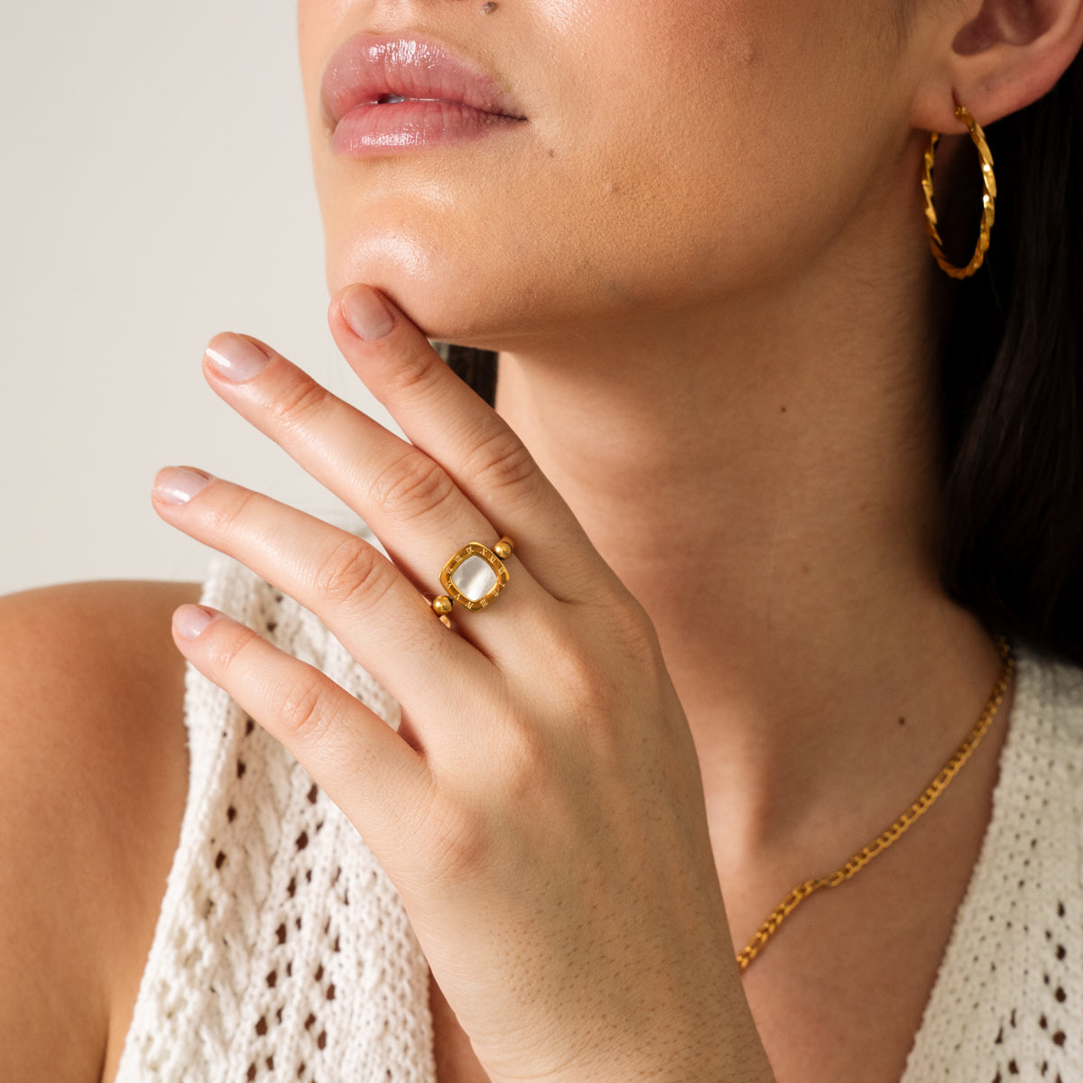 Brinco Argola Zuri Banhado a Ouro 18K