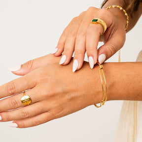 Bracelete Milano Trançado Banhado a Ouro 18k