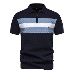 Camisa Polo Masculina em Malha Texturizada Boston