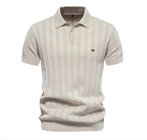 Camisa Polo Masculina em Malha Texturizada Miami