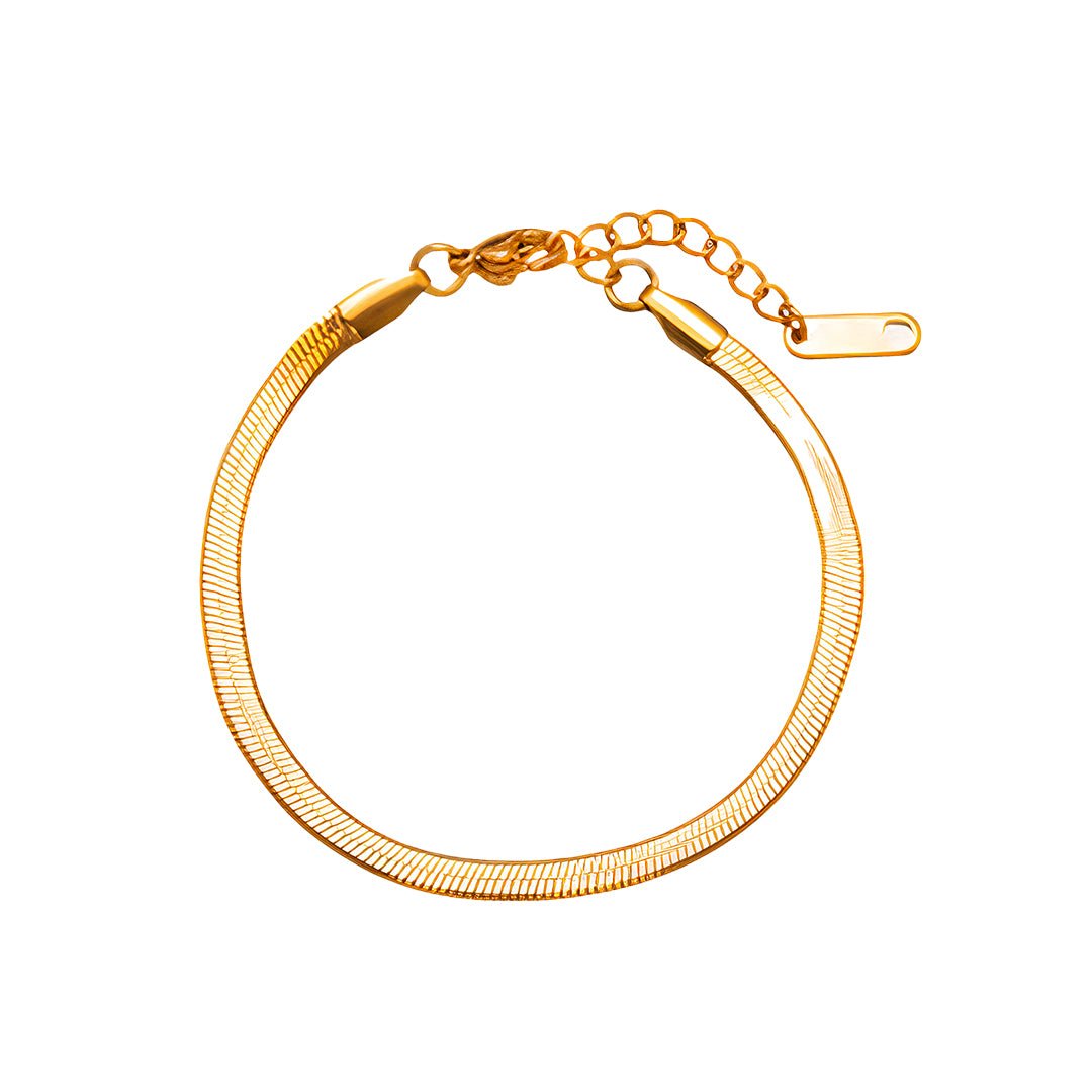 Pulseira Malha Banhada em Ouro 18K